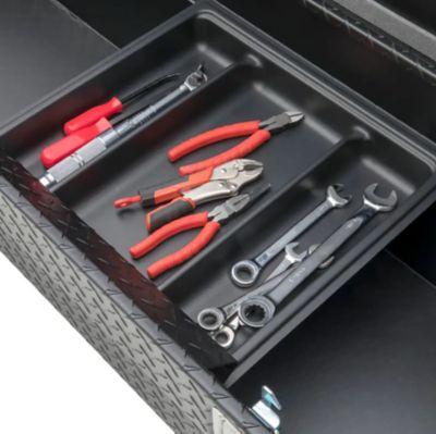 Image showing  72 in. Low Profile Crossover Truck Tool Box with Pull Handles, Matte Black