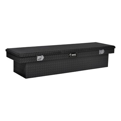 UWS 72 in. Standard Profile Crossover Truck Tool Box with Paddle Handles, Matte Black