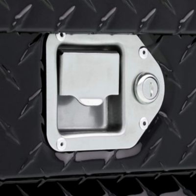 Image showing  EC10842 69 in. Gloss Black Heavy-Wall Aluminum Deep Slim Truck Tool Box with Low Profile, RigidCore Lid