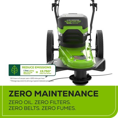 Image showing  22 in. 60V Cordless Walk-Behind String Trimmer, Battery and Charger Included