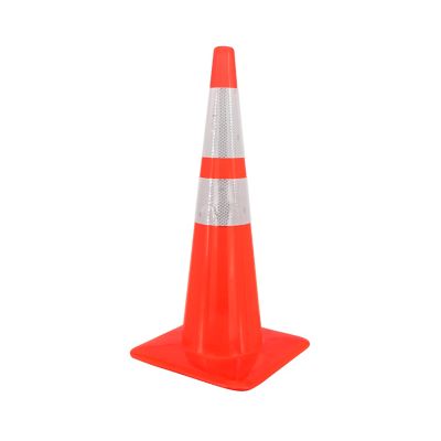 Radians 28 in. Safety Cone with Reflective Stripe