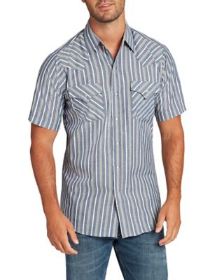 Image showing 2 th Ely Cattleman Men's Stripe Short-Sleeve Snap-Front Shirt