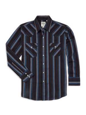 Image showing 3 th Ely Cattleman Long Sleeve Snap Front Stripe