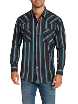 Image showing 2 th Ely Cattleman Long Sleeve Snap Front Stripe