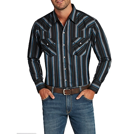 Ely Cattleman Long Sleeve Snap Front Stripe
