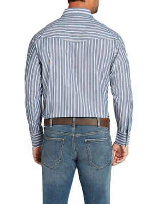 Image showing  Long Sleeve Snap Front Stripe
