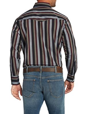 Image showing  Long Sleeve Snap Front Stripe