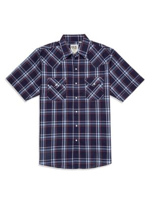 Image showing 0 th Ely Cattleman Men's Plaid Short-Sleeve Snap-Front Shirt