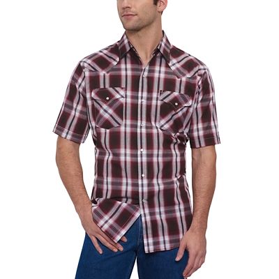 Image showing 2 th Ely Cattleman Men's Plaid Short-Sleeve Snap-Front Shirt