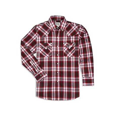 Ely Cattleman Long Sleeve Snap Front Plaid