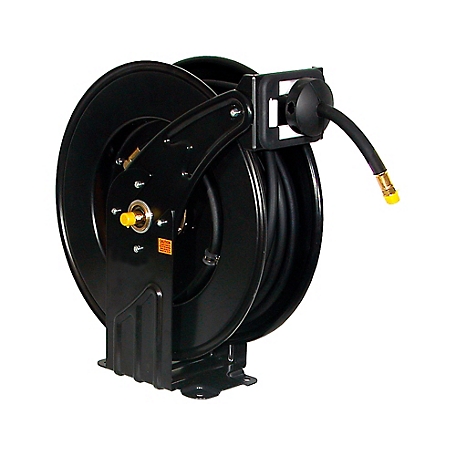 Buyers Products Steel Hose Reel with 50 Foot Hose, For Use with Water or Air Pneumatics