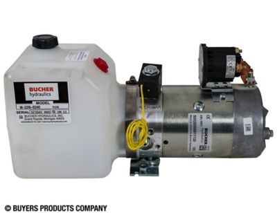 Image showing  0.75 gal. 3-Way DC Power Unit-Electric Controls Horizontal Poly Reservoir