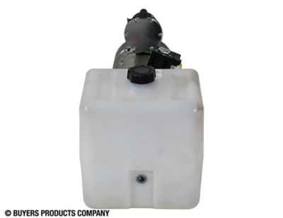 Image showing 7 th Buyers Products 0.75 gal. 3-Way DC Power Unit-Electric Controls Horizontal Poly Reservoir
