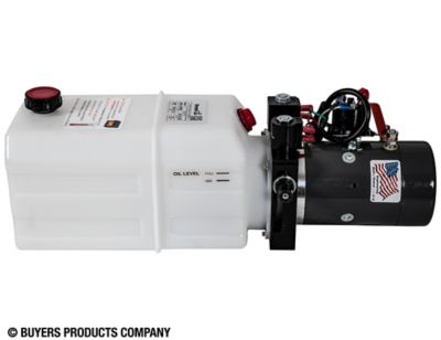 Image showing  4-Way DC Power Unit-Electric Controls Horizontal Poly Reservoir