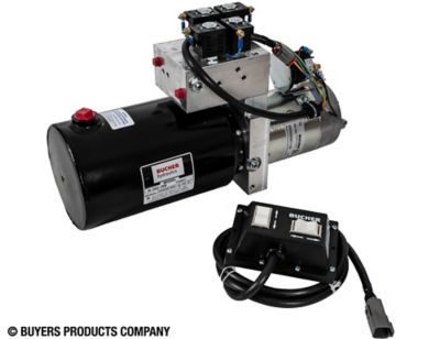 Image showing  0.75 gal. 4-Way/3-Way DC Power Unit-Electric Controls Horizontal