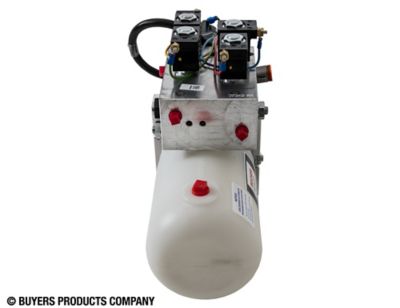 Image showing  0.32 gal. 4-Way/3-Way DC Power Unit-Electric Controls Horizontal