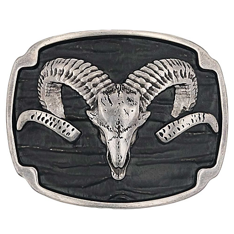 Montana Silversmiths Rocky Mountain Bighorn Sheep Attitude Buckle, A978S