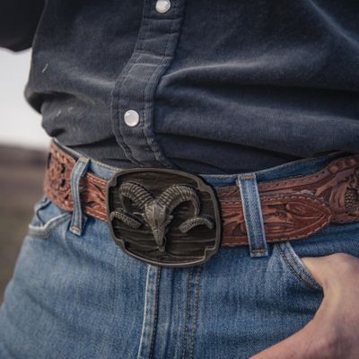 Image showing  Rocky Mountain Bighorn Sheep Attitude Buckle, A978S
