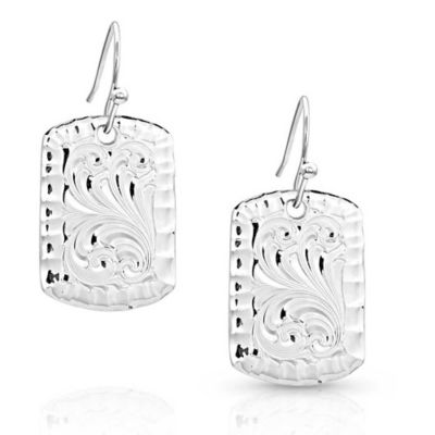 Montana Silversmiths Kennadee's Kindness Tag Earrings, ER5394