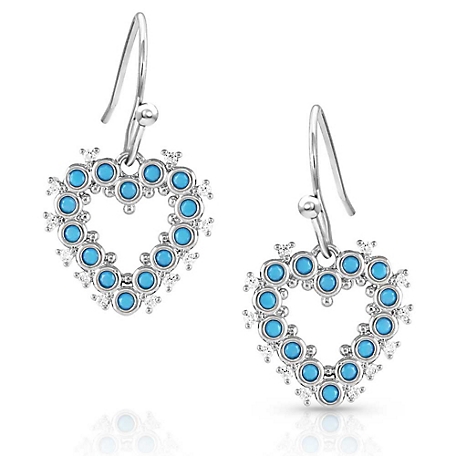 Montana Silversmiths Deepest Love Blue Crystal Earrings, ER5507
