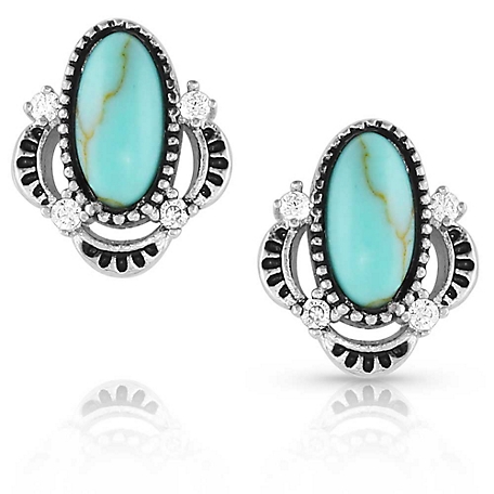Montana Silversmiths Turquoise Treasure Post Earrings, ER5520