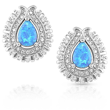 Montana Silversmiths Radiating Crystals Opal Earrings, ER5530