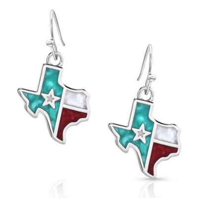 Montana Silversmiths Texas Forever Earrings, ER5619