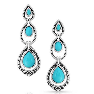 Montana Silversmiths Unmatched Beauty Turquoise Earrings, ER5638