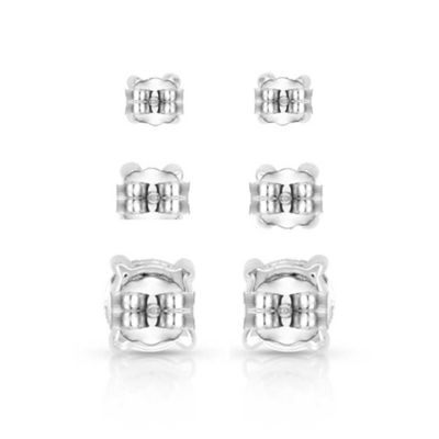 Image showing  Shine Bright Triple Crystal Post Earring Set, ER5646