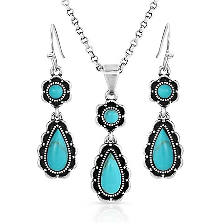 Montana Silversmiths Spring Showers Turquoise Jewelry Set