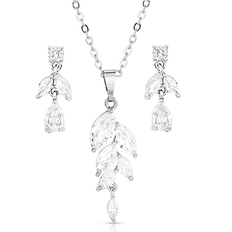 Montana Silversmiths Falling Petals Crystal Jewelry Set
