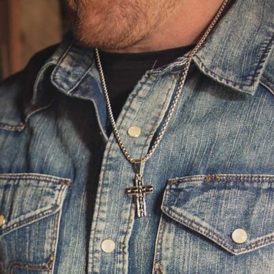 Image showing  Barbed Wire Cross Necklace, NC5602