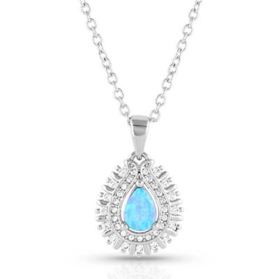 Montana Silversmiths Radiating Crystals Opal Necklace, NC5530
