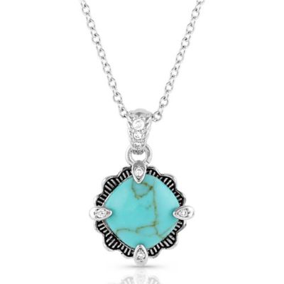Montana Silversmiths Crystal Cornerstone Turquoise Necklace, NC5531