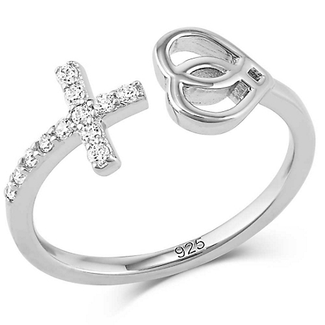 Montana Silversmiths Love and Faith Open Ring, FFRG5537