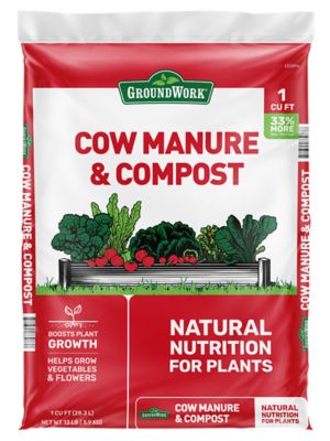 GroundWork 1 cu. ft. Cow Manure and Compost