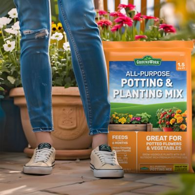 Image showing  18.3 lb. 1.5 cu. ft. All-Purpose Potting and Planting Mix Soil
