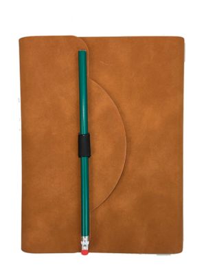 Bella Bug Brown Leatherette Journal with Pencil