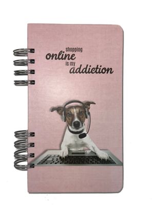 Bella Bug Twin-Wire Dog Tabbed Password Book