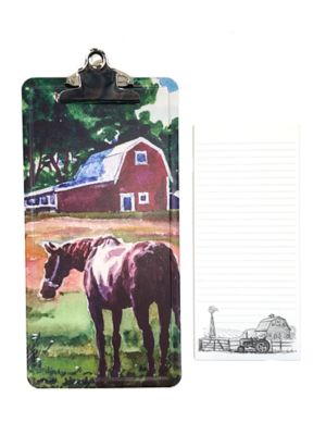 Bella Bug Horse Metal Clipboard & Barn Tablet