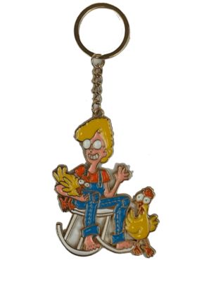 Bella Bug Chicken Lady Zinc Alloy Key Chain