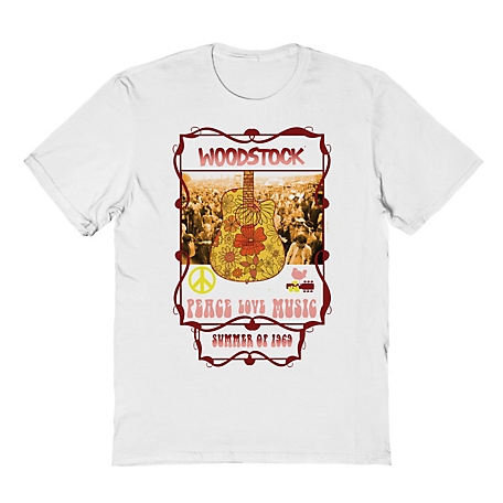 Woodstock Peace Love Music 1 Music T-Shirt