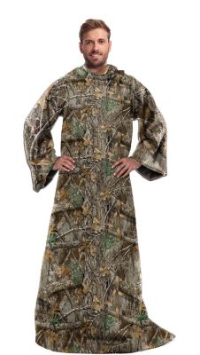 Northwest Realtree Edge Silk Touch Comfy Throw Blanket with Sleeves