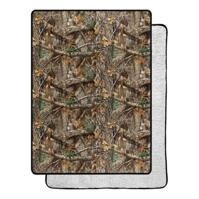 Northwest Realtree Edge Silk Touch Sherpa Twin Size Blanket