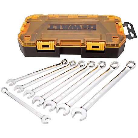 DeWALT Tough Box mm Combination Wrench Set, 8 pc.