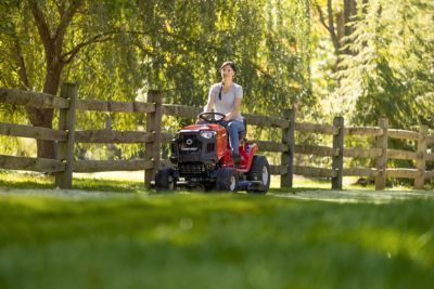 Image showing 9 th Troy-Bilt Bronco 42 in. 19 HP Gas Riding Lawn Mower, Briggs & Stratton Engine, AutoDrive Transmission