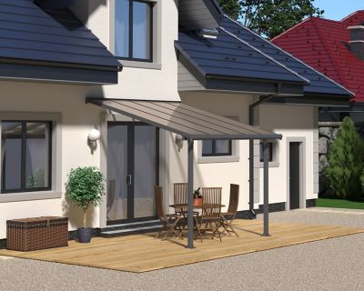 Image showing  Olympia 10 x 10ft. Patio Cover, Gray/Bronze