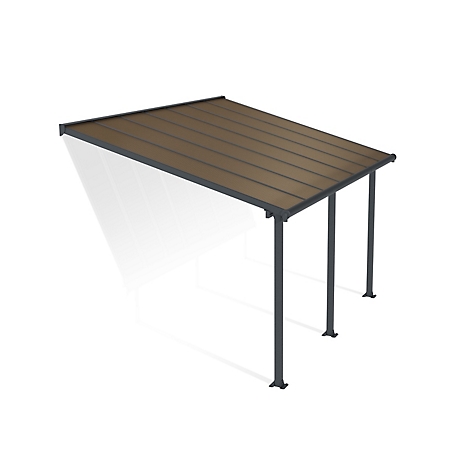 Canopia by Palram Olympia 10 ft. x 14 ft. Patio Cover - Gray/Bronze