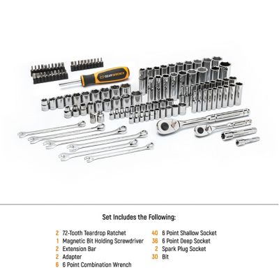 Image showing  SAE/Metric Mechanics Hand Tool Set, 121 pc.