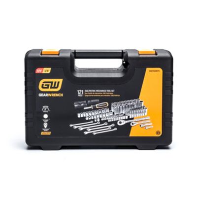 Image showing  SAE/Metric Mechanics Hand Tool Set, 121 pc.